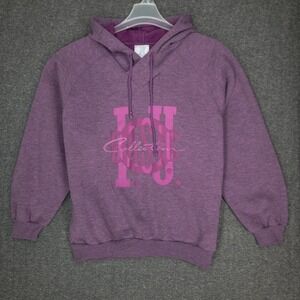Vintage Purple Hoodie I.O.U. Brand Womens Size Large Normcore Streetwear